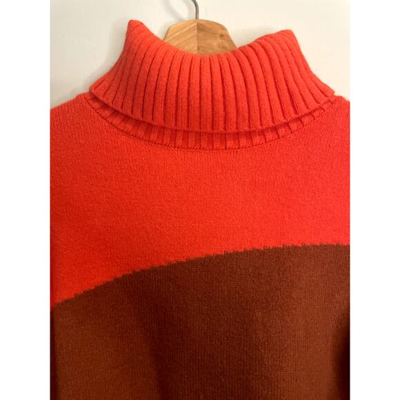 Anthropologie Colorblocked Turtleneck Sweater - Picture 2 of 10